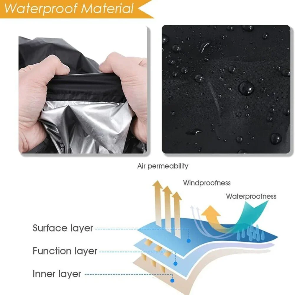Folding Ladder Cover Dustproof & Waterproof Protector w/ Drawstring – Black